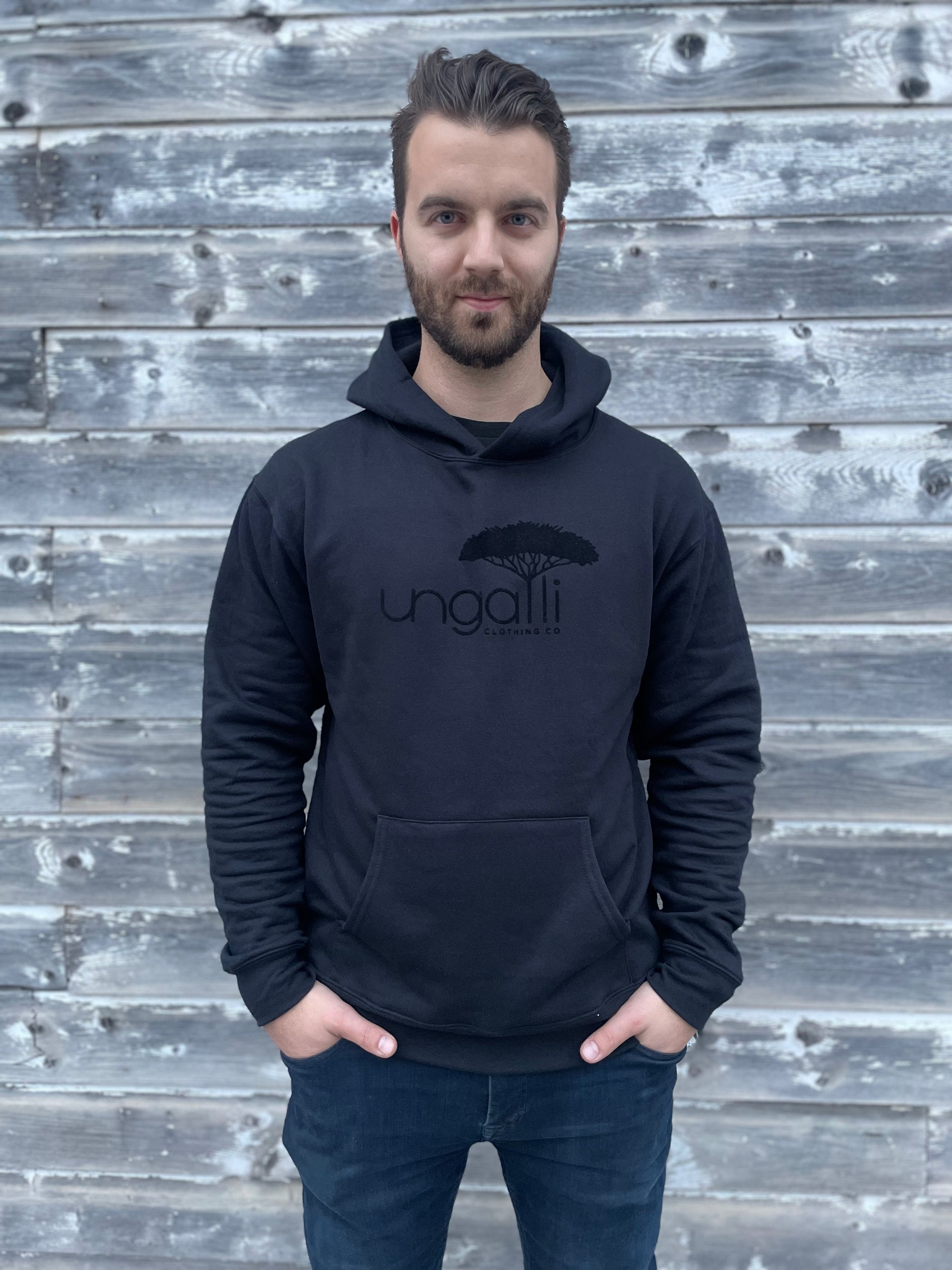 Luxe Velvet Logo Hoodie