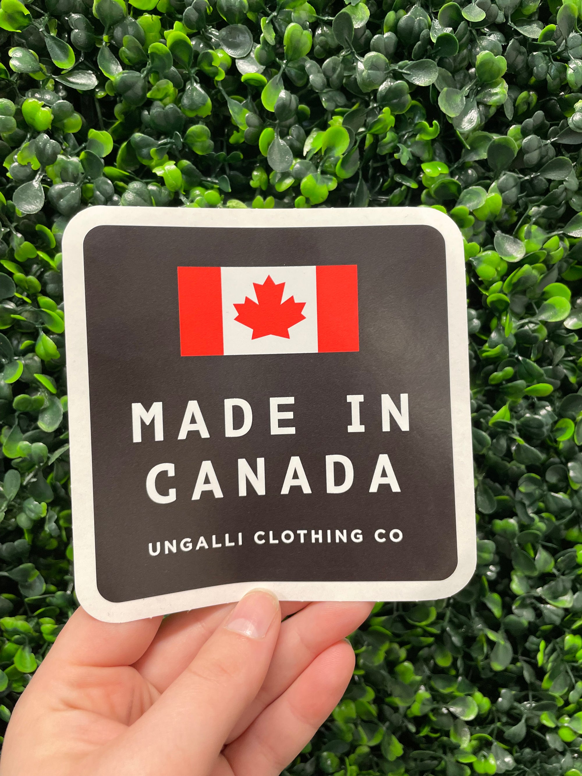 Made in Canada Waterproof Sticker