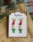 Christmas Clayhouse Colours Earrings