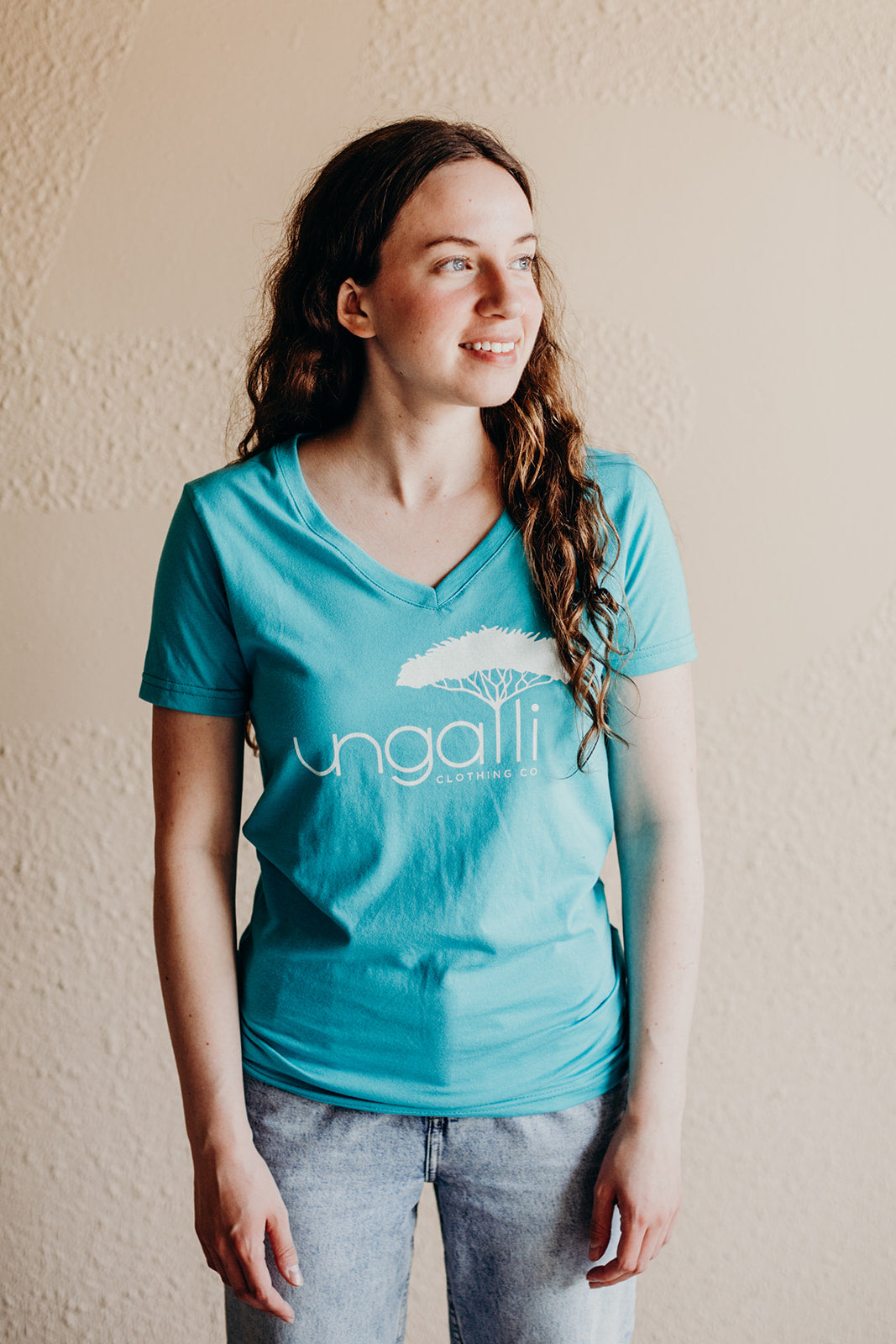Women's Teal Logo Tee