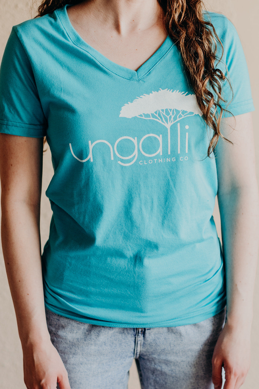 Women's Teal Logo Tee