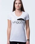 Classic White Ungalli V-Neck