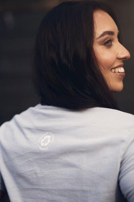 Women's ethically sourced short sleeve grey pocket t-shirt