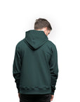 Recycled green unisex hoodie with white Ungalli logo