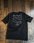black unisex organic t-shirt