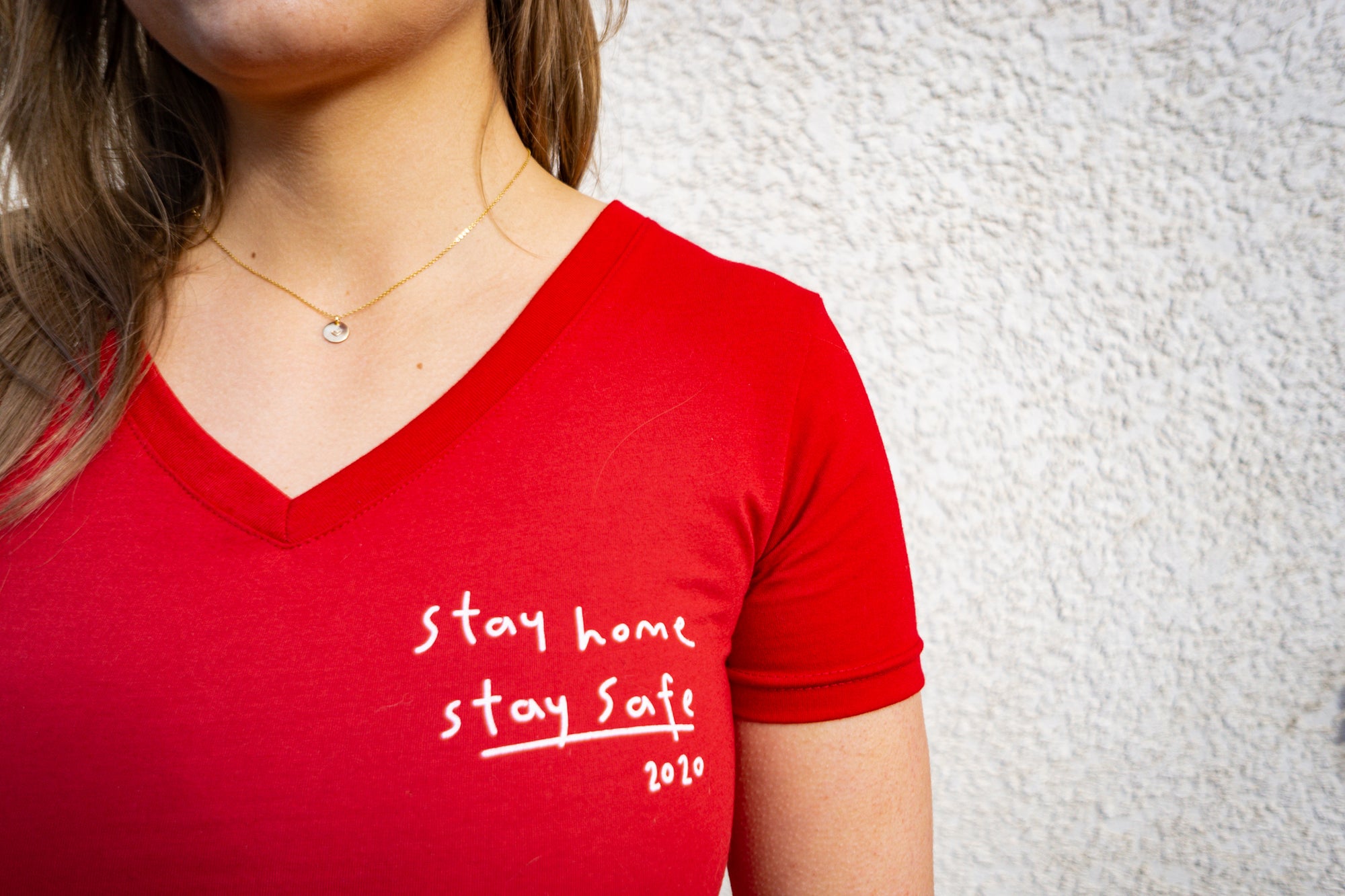 Women's ethically made red t-shirt