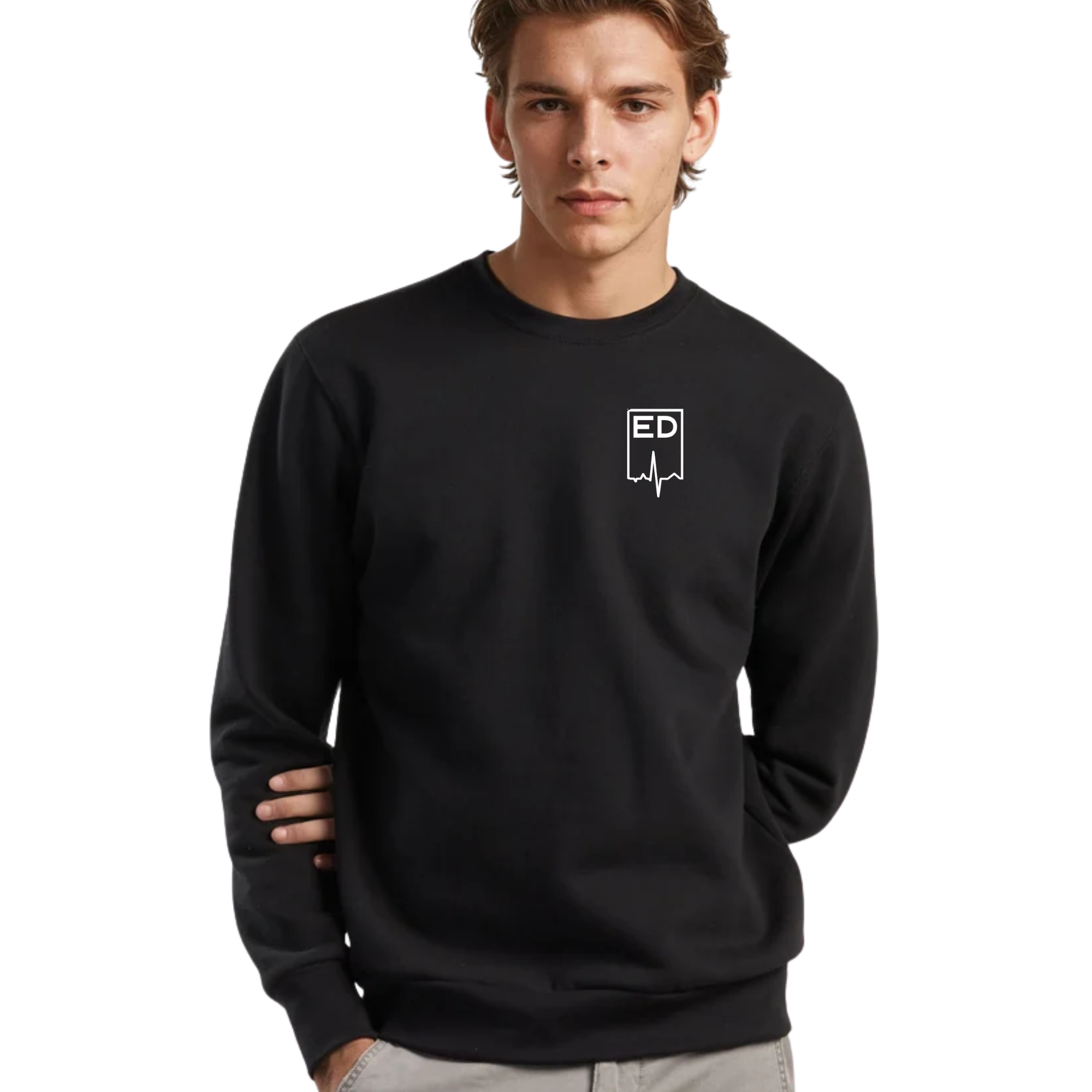 ED - Black Crew Neck Sweater