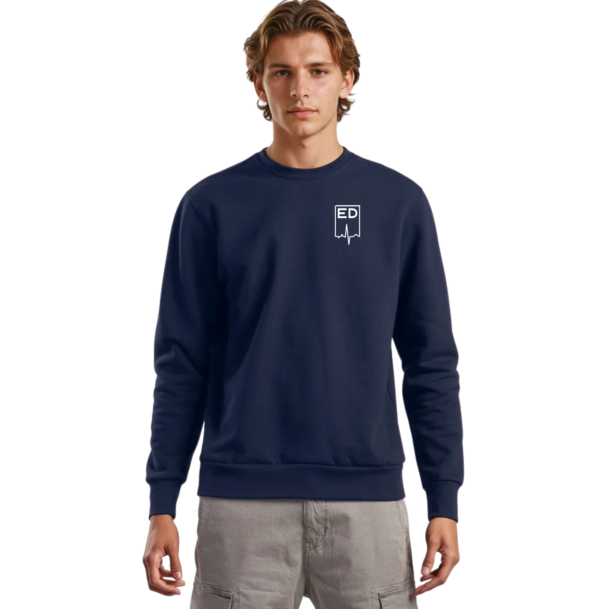 ED - Navy Crew Neck Sweater