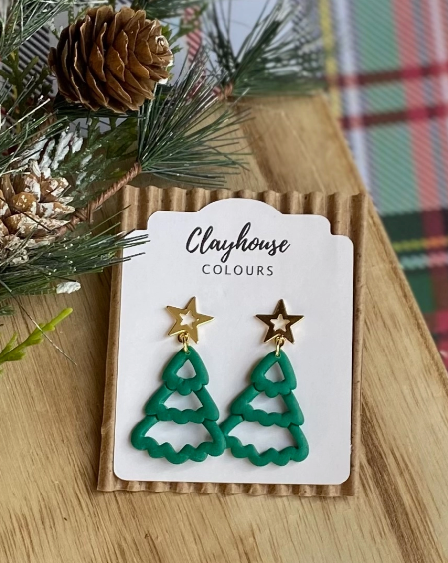 Christmas Clayhouse Colours Earrings