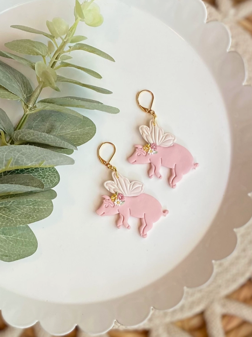 Christmas Clayhouse Colours Earrings
