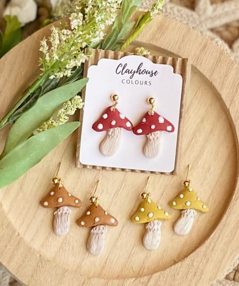 Christmas Clayhouse Colours Earrings