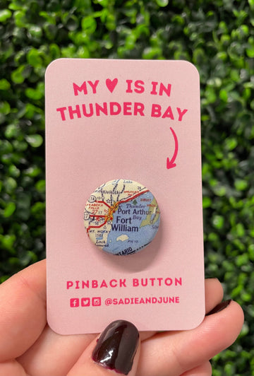 Heart Is In Thunder Bay Pin