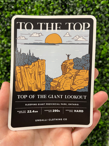 To The Top Sticker