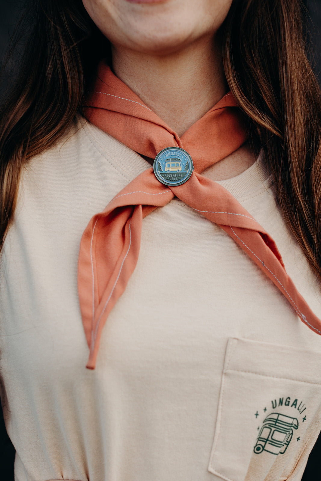 Adventure club logo pin
