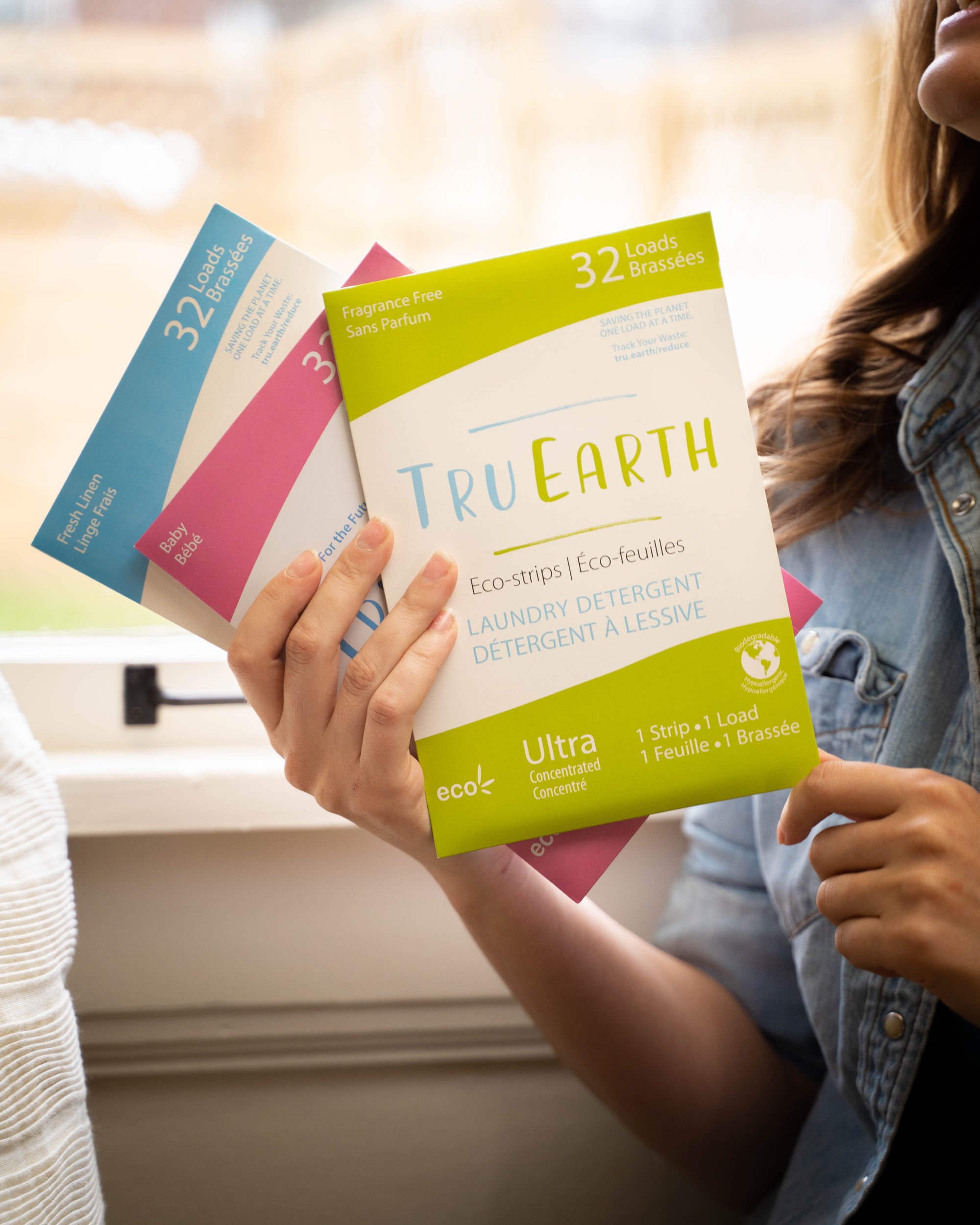 Tru Earth brand eco-friendly laundry detergent 