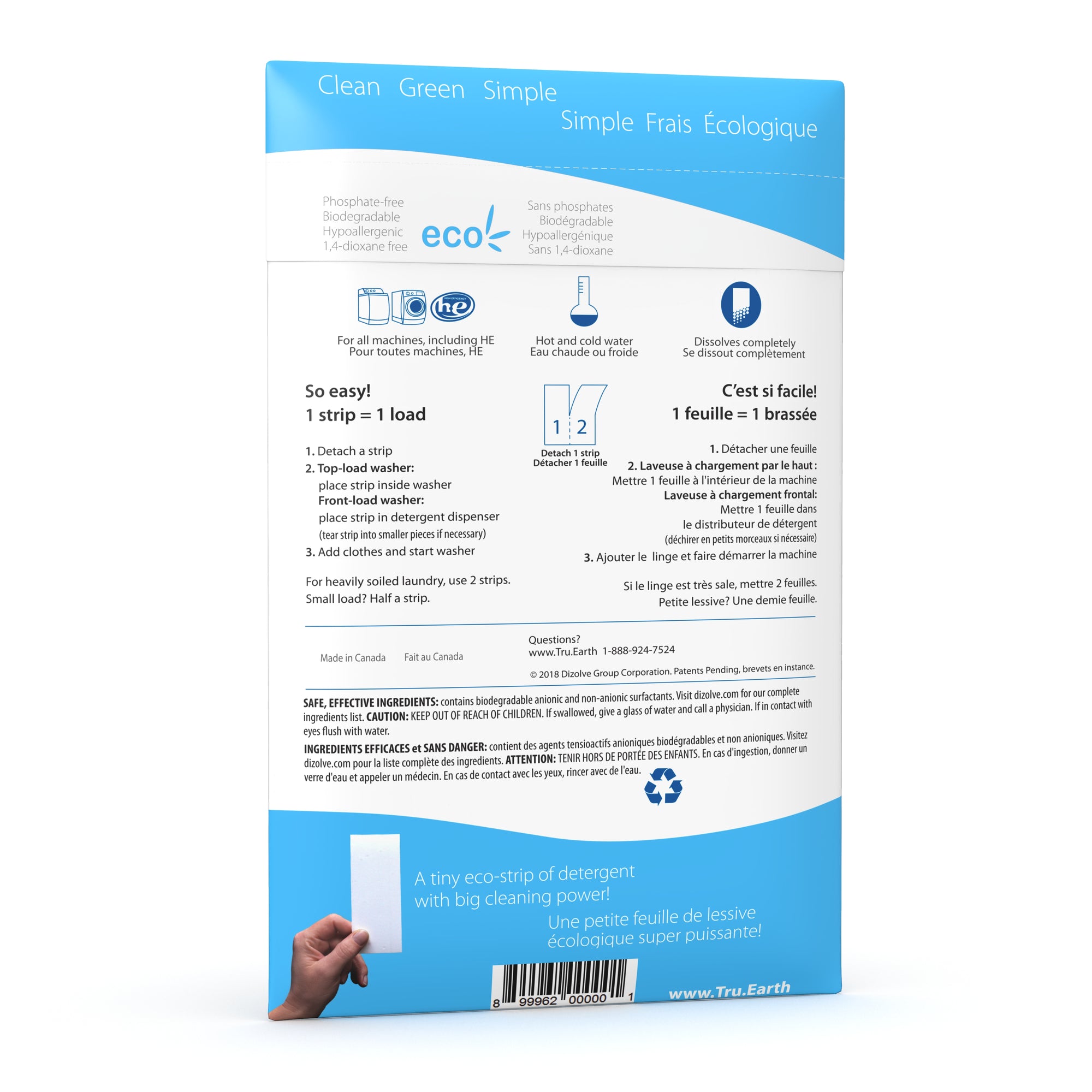 Tru Earth brand eco-friendly laundry detergent 
