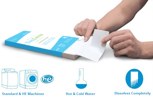 Tru Earth brand eco-friendly laundry detergent 