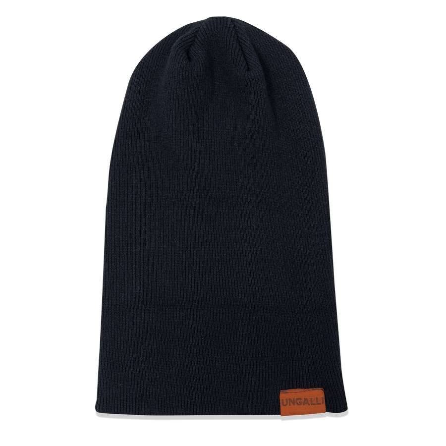 Black Recycled 2 in 1 Toque