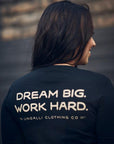 Women's long sleeve sustainably made shirt with brand logo