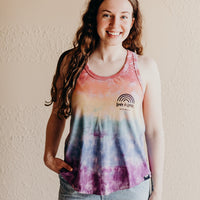Women's recycled rainbow pride tank top
