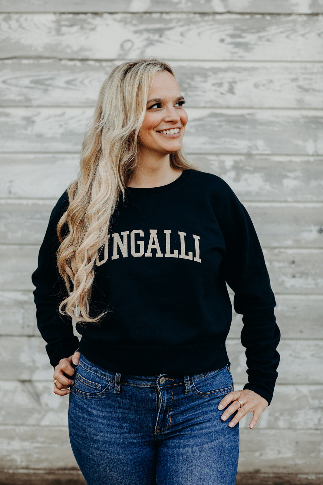 Collegiate Cropped Sweater