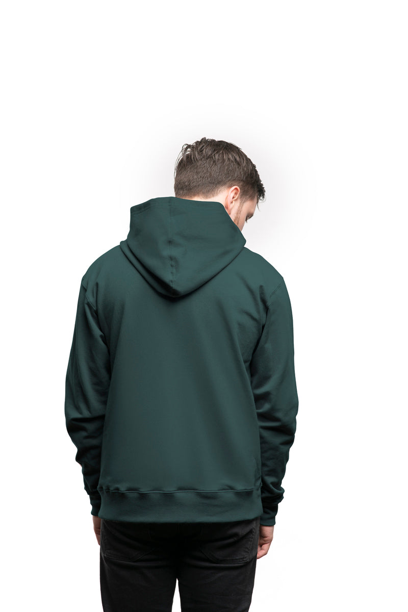 Recycled green unisex hoodie with white Ungalli logo