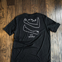 black unisex organic t-shirt