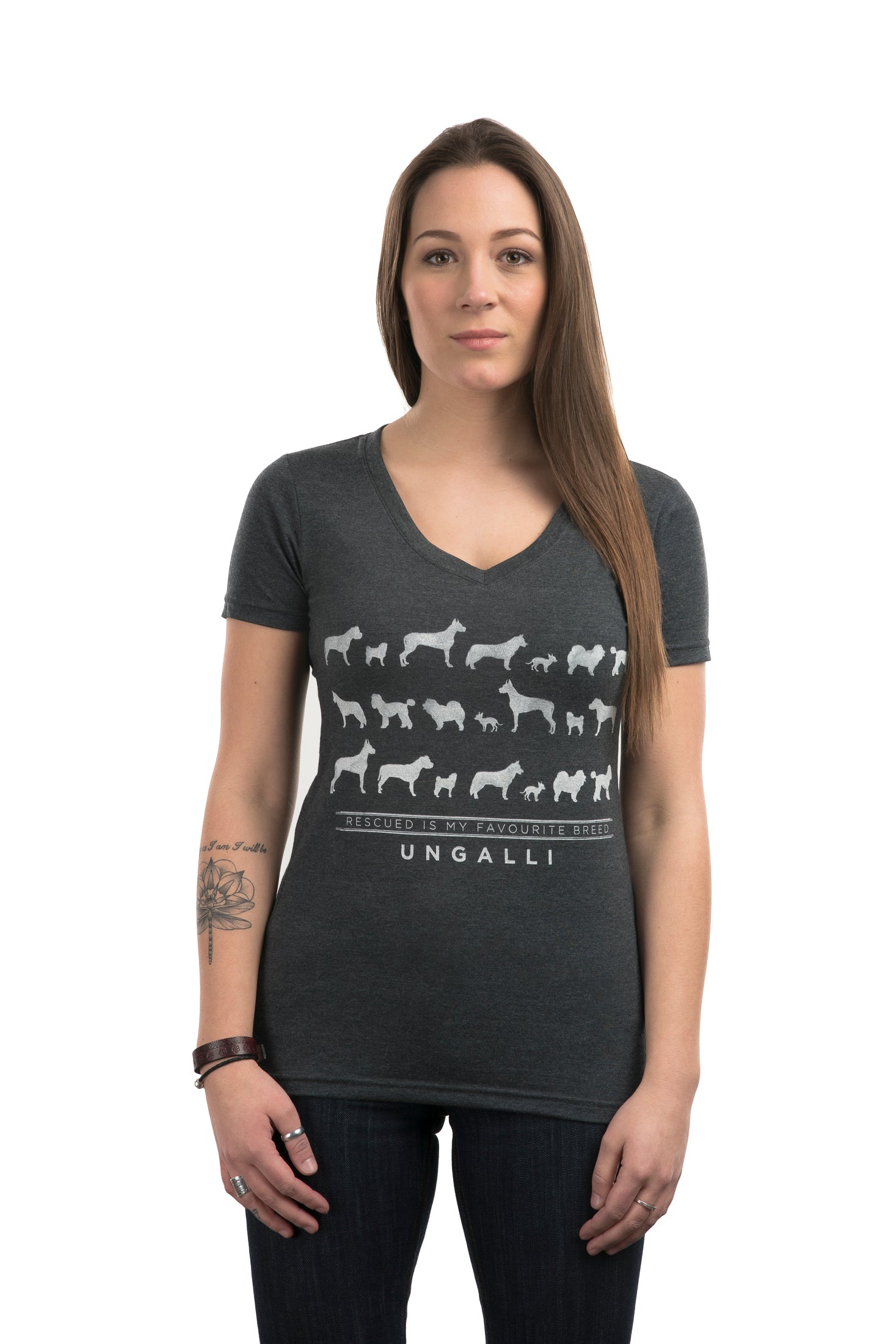 women's organic grey t-shirt